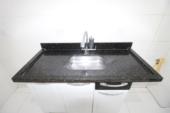 Cozinha de apartamento para alugar com 2 quartos, 41m² em Vila Progresso (zona Leste), São Paulo