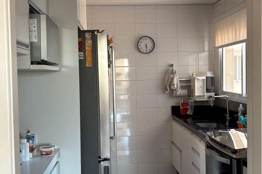 Cozinha de apartamento à venda com 3 quartos, 132m² em Tamboré, Santana de Parnaíba