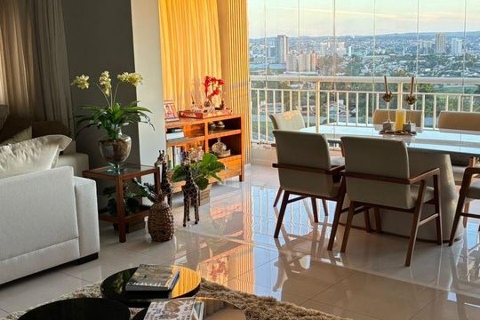 Sala de apartamento à venda com 3 quartos, 132m² em Tamboré, Santana de Parnaíba