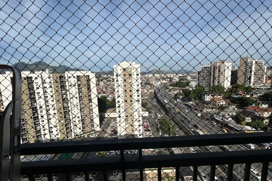 Varanda da Sala de apartamento para alugar com 3 quartos, 64m² em Del Castilho, Rio de Janeiro