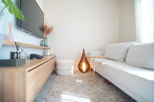 Sala de apartamento à venda com 1 quarto, 47m² em Jardim do Salso, Porto Alegre