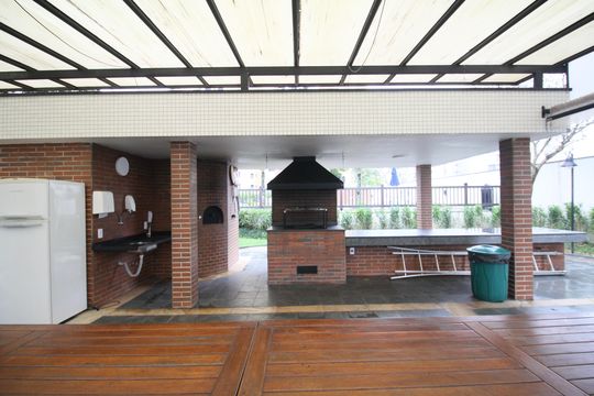 Área comum - Churrasqueira de apartamento para alugar com 2 quartos, 60m² em Santo Amaro, São Paulo