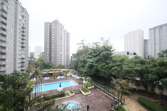 Vista da Sacada de apartamento para alugar com 2 quartos, 60m² em Santo Amaro, São Paulo