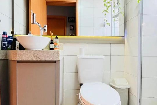 Banheiro de apartamento para alugar com 2 quartos, 49m² em São Jorge, Novo Hamburgo