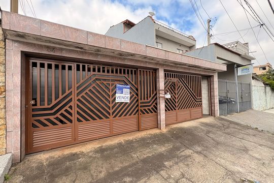 Fachada + placa grande WYNY-102 de casa à venda com 3 quartos, 300m² em Parque Capuava, Santo André