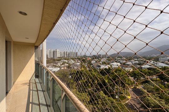 Suíte 2 - Varanda de apartamento à venda com 4 quartos, 260m² em Barra da Tijuca, Rio de Janeiro