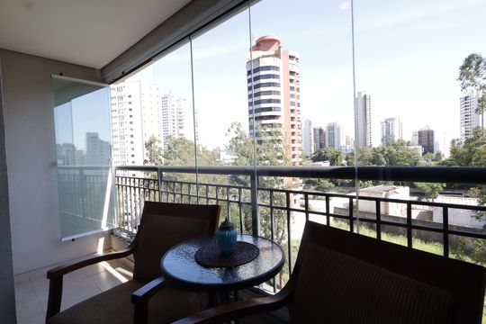Varanda da Sala de apartamento à venda com 2 quartos, 70m² em Vila Suzana, São Paulo