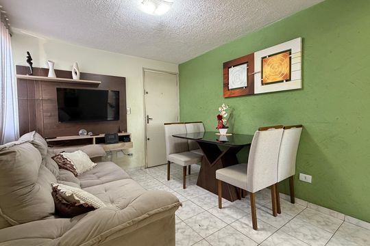 Sala de apartamento à venda com 2 quartos, 48m² em Vila Popular, São Paulo