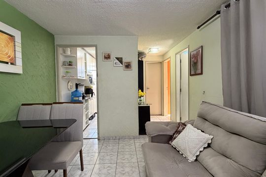 Sala de apartamento à venda com 2 quartos, 48m² em Vila Popular, São Paulo