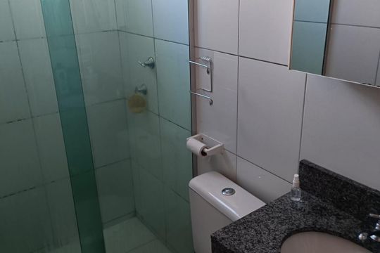 Banheiro de apartamento para alugar com 2 quartos, 52m² em Nova Baden, Contagem