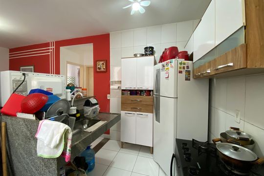 Cozinha de apartamento para alugar com 2 quartos, 52m² em Nova Baden, Contagem