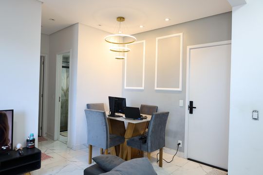 Sala de jantar de apartamento à venda com 2 quartos, 43m² em Socorro, São Paulo