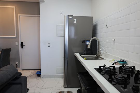 Cozinha de apartamento à venda com 2 quartos, 43m² em Socorro, São Paulo