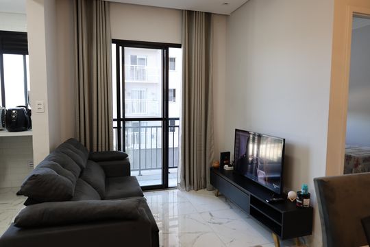 Sala de apartamento à venda com 2 quartos, 43m² em Socorro, São Paulo