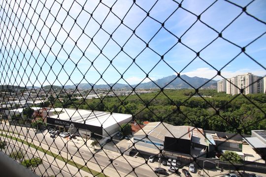 Sala - Vista de apartamento para alugar com 3 quartos, 77m² em Barra Olímpica, Rio de Janeiro