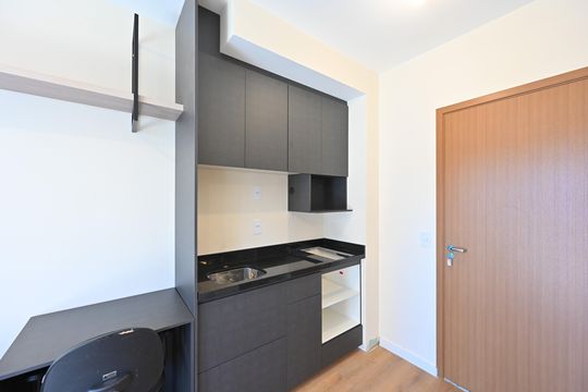 Cozinha de kitnet/studio à venda com 1 quarto, 29m² em São Judas, São Paulo