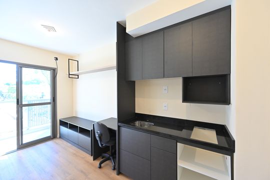 Cozinha de kitnet/studio à venda com 1 quarto, 29m² em São Judas, São Paulo