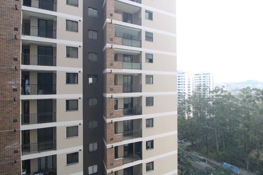Vista janela da sala de apartamento à venda com 1 quarto, 36m² em Jardim Sabara, São Paulo