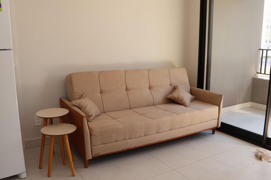 Sala de TV de apartamento à venda com 2 quartos, 60m² em Setor Oeste, Goiânia