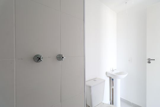 Banheiro de apartamento para alugar com 2 quartos, 43m² em Lapa de Baixo, São Paulo
