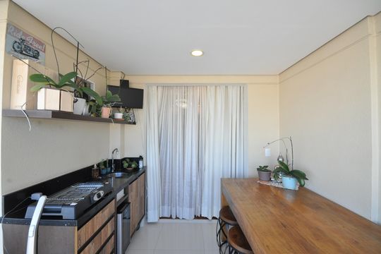 Varanda Gourmet de apartamento à venda com 2 quartos, 73m² em Vila Isolina Mazzei, São Paulo