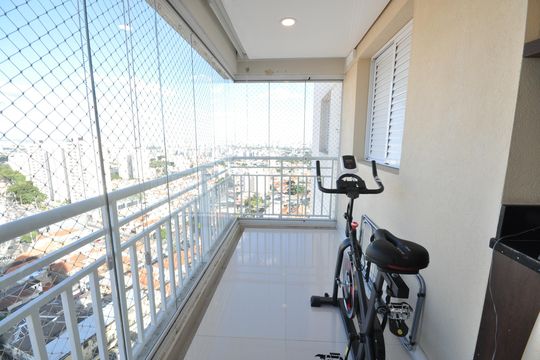 Varanda Gourmet de apartamento à venda com 2 quartos, 73m² em Vila Isolina Mazzei, São Paulo