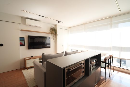 Sala de apartamento à venda com 1 quarto, 46m² em Bela Vista, São Paulo