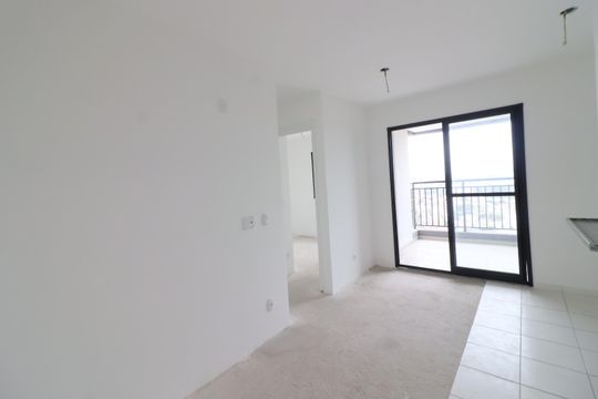 Sala/Cozinha de apartamento à venda com 2 quartos, 43m² em Rochdale, Osasco