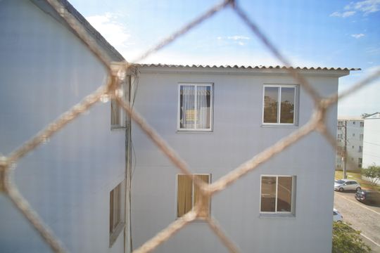 Vista da Sala de apartamento à venda com 2 quartos, 45m² em Rio dos Sinos, São Leopoldo