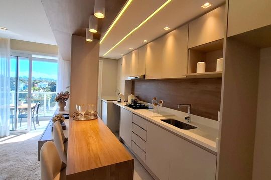 Cozinha de apartamento à venda com 3 quartos, 86m² em Jardim America, São Leopoldo