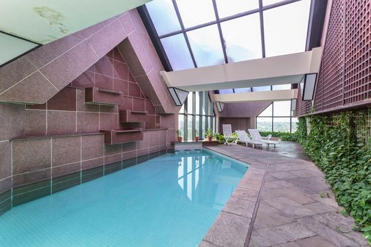 Área comum - Piscina de apartamento para alugar com 1 quarto, 50m² em Jardim Paulistano, São Paulo