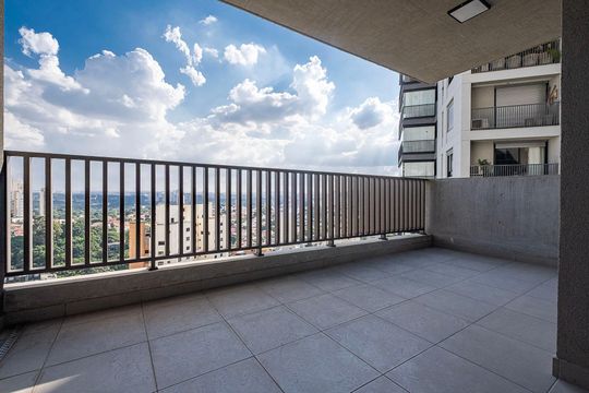 Sala/Cozinha - Varanda de apartamento para alugar com 2 quartos, 69m² em Sumarezinho, São Paulo