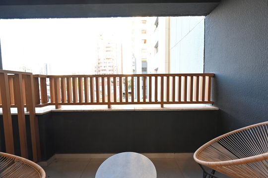 Varanda de kitnet/studio à venda com 1 quarto, 29m² em Vila Clementino, São Paulo