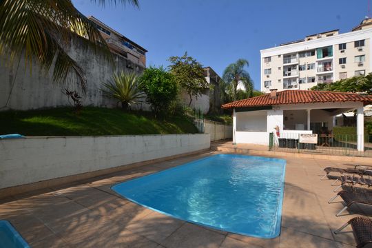 Area Comum - Psicina  de apartamento à venda com 3 quartos, 78m² em Jardim Sulacap, Rio de Janeiro