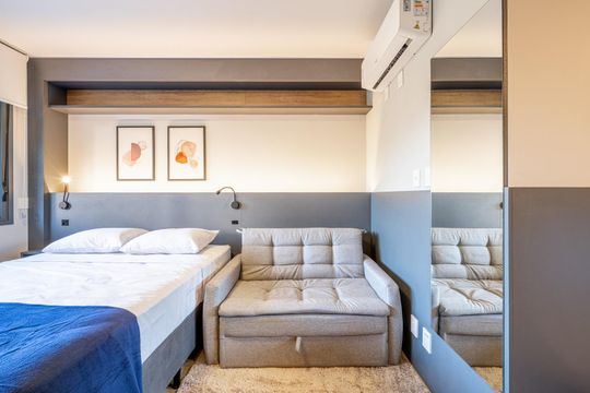 Quarto de kitnet/studio para alugar com 1 quarto, 26m² em Boa Vista, Porto Alegre