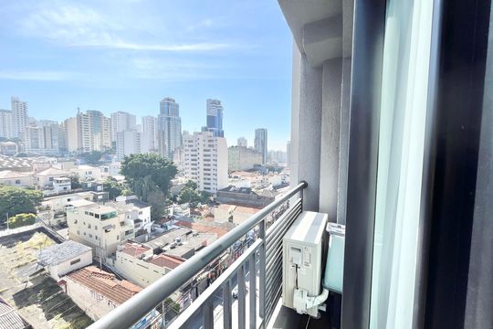 Varanda da Sala de kitnet/studio à venda com 1 quarto, 27m² em Santana, São Paulo