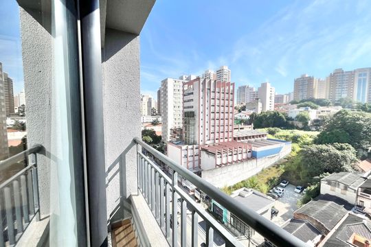 Varanda da Sala de kitnet/studio à venda com 1 quarto, 27m² em Santana, São Paulo