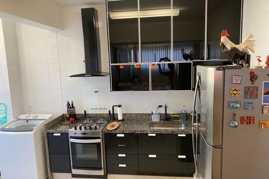 Cozinha de apartamento para alugar com 3 quartos, 86m² em Buritis, Belo Horizonte