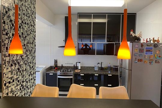 Cozinha de apartamento para alugar com 3 quartos, 86m² em Buritis, Belo Horizonte