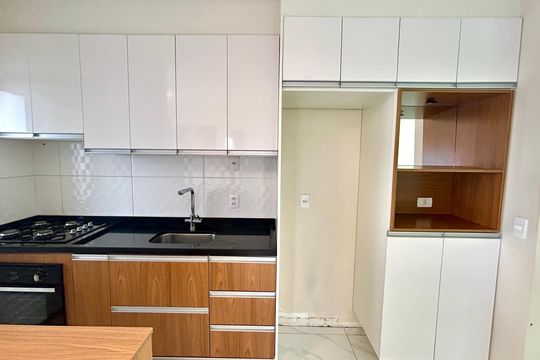 Cozinha de apartamento à venda com 2 quartos, 43m² em Vila Sao Joao, Guarulhos