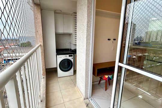 Varanda da Sala de apartamento à venda com 2 quartos, 43m² em Vila Sao Joao, Guarulhos
