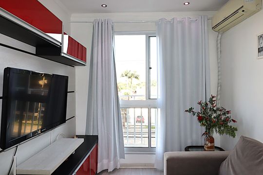 Janela da Sala de apartamento à venda com 2 quartos, 58m² em Jardim Itu, Porto Alegre