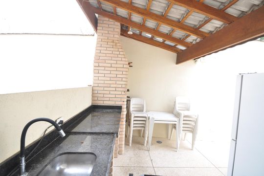Área comum - Churrasqueira de casa de condomínio à venda com 2 quartos, 63m² em Vila Albertina, São Paulo