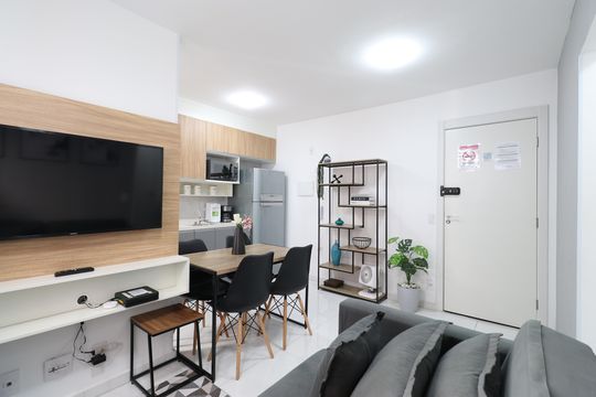 Sala de apartamento para alugar com 1 quarto, 30m² em Barra Funda, São Paulo