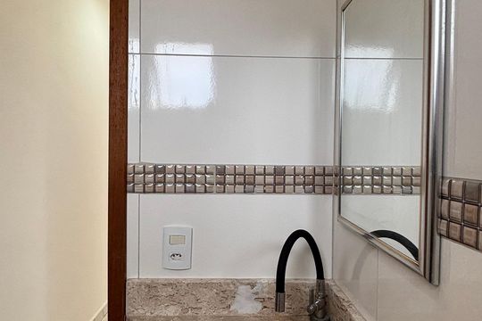 Banheiro de apartamento para alugar com 2 quartos, 100m² em Vila Clarice, Santo André