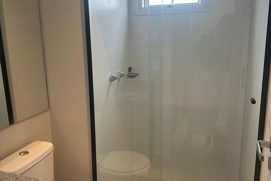 Banheiro de apartamento à venda com 1 quarto, 27m² em Moema, São Paulo