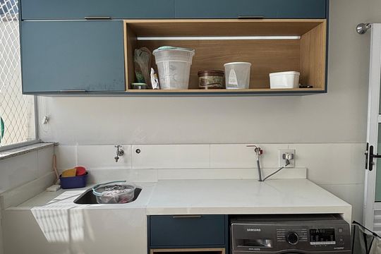 Cobertura - Area de Serviço de apartamento à venda com 2 quartos, 110m² em Jardim Bela Vista, Santo André
