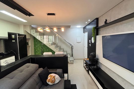 Sala - Sala de Jantar  de apartamento à venda com 2 quartos, 110m² em Jardim Bela Vista, Santo André