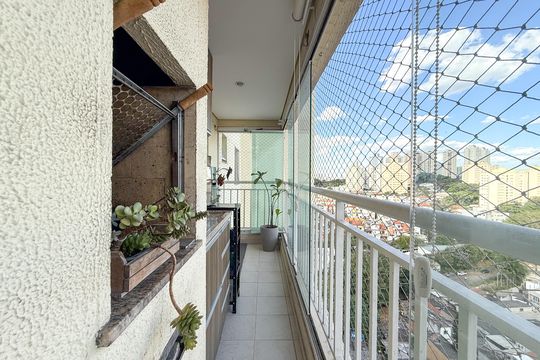 Varanda de apartamento à venda com 2 quartos, 62m² em Vila das Merces, São Paulo