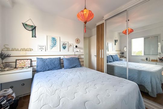 Suíte de apartamento à venda com 2 quartos, 62m² em Vila das Merces, São Paulo